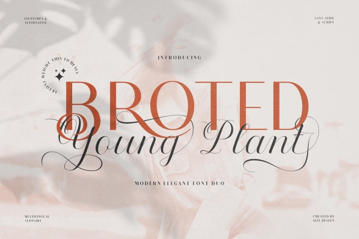 Broted Young Plant Duo Font Download