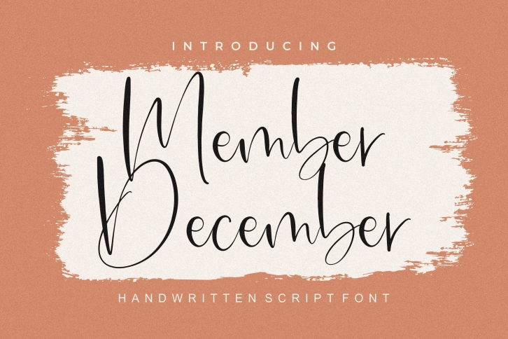 Member December Font Download