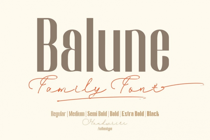 Balune Family Font Font Download
