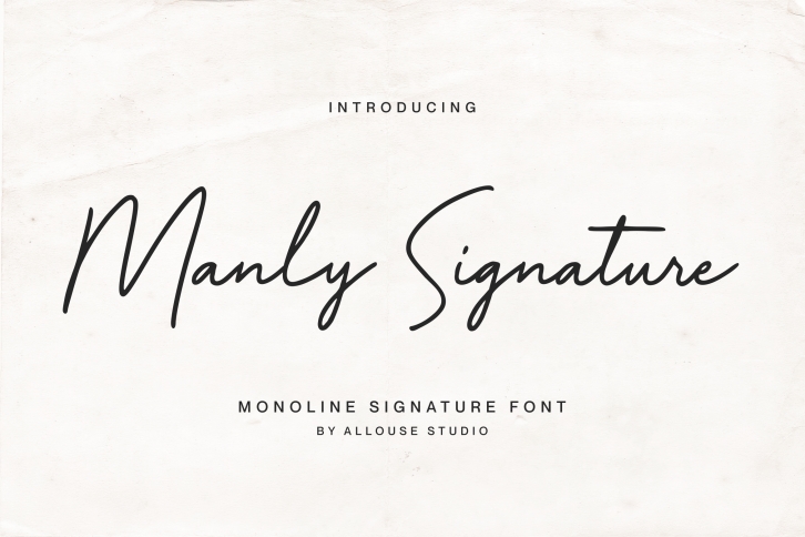 Manly Signature Font Download