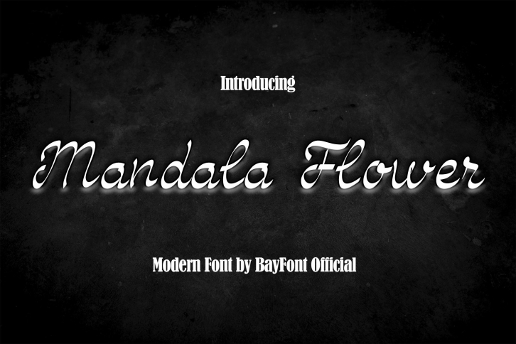 Mandala Flower Font Download