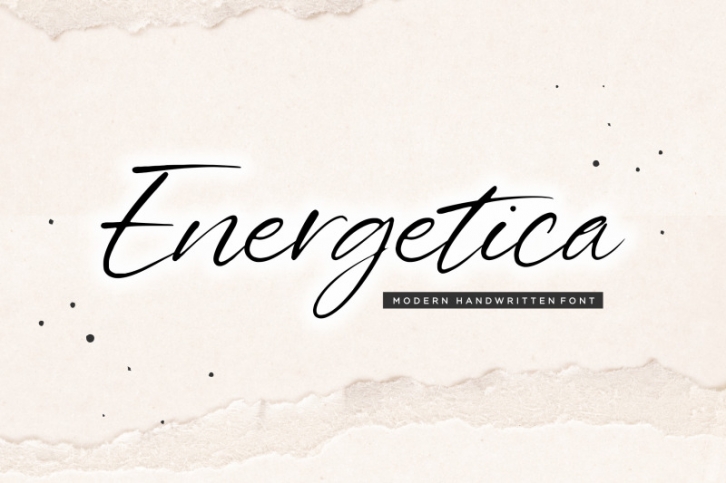 Energetica Modern Handwritten Font Font Download