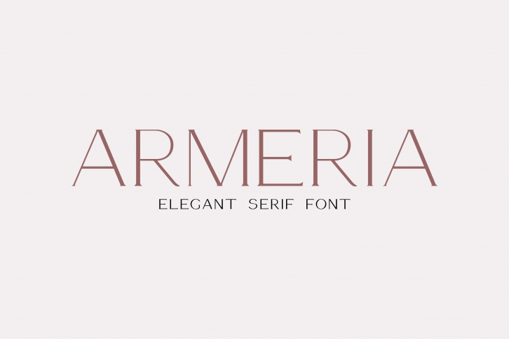 Armeria is a modern serif Font Download