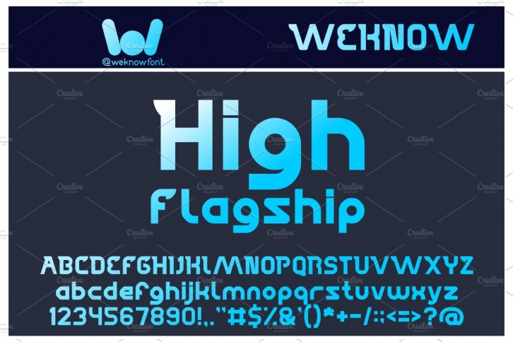 high flagship font Font Download