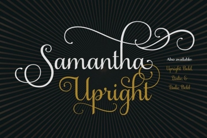 Samantha Upright Script Font Download