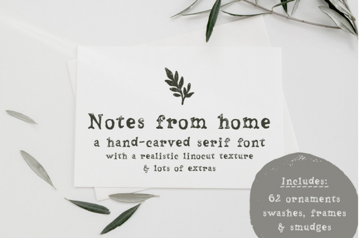 Sale! Notes From Home serif font Font Download Sale! Notes From Home serif font Font Download