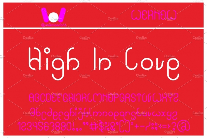 high in love font Font Download