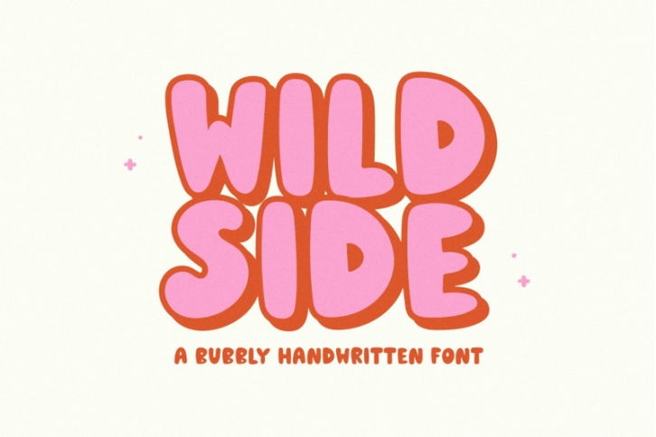 Wildside -  A Bubbly Handwritten Font Font Download