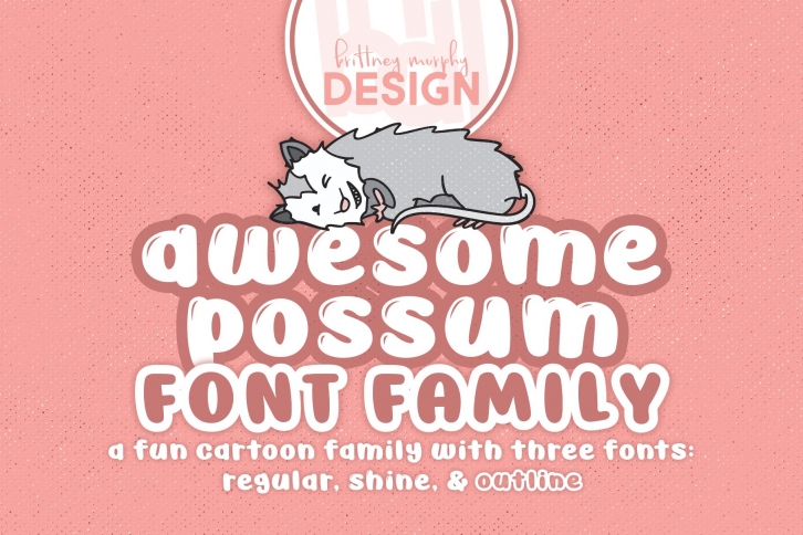 Awesome Possum Family Font Download