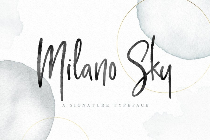 Milano Sky - Handwritten Script Font Font Download
