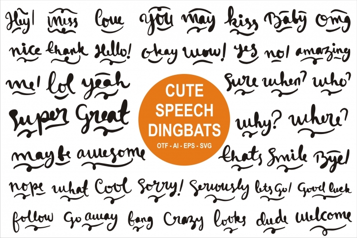 Cute Speech Font Download