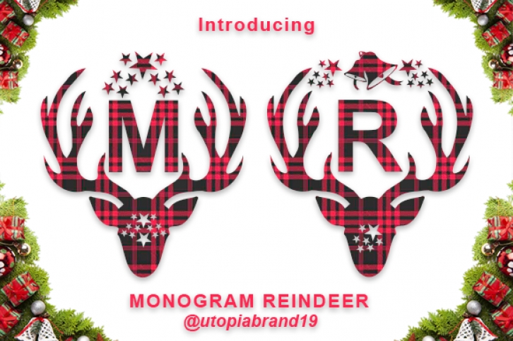 Monogram Reindeer Font Download