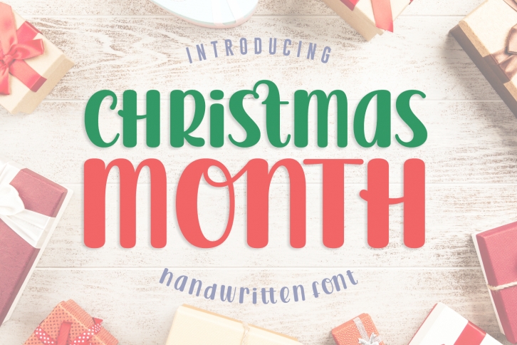 Christmas Month Font Download