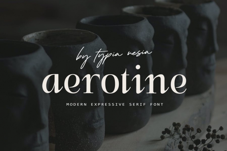 Aerotine - Modern Expressive Straight Italic Serif Font Download