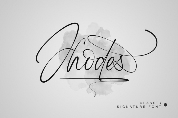 Jhodes - Signature Font Font Download