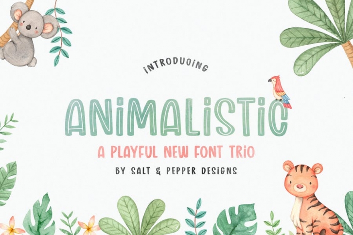 Animalistic Font Trio Font Download
