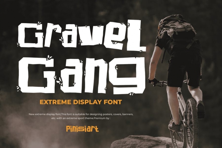 Gravel Gang - sporty font Font Download