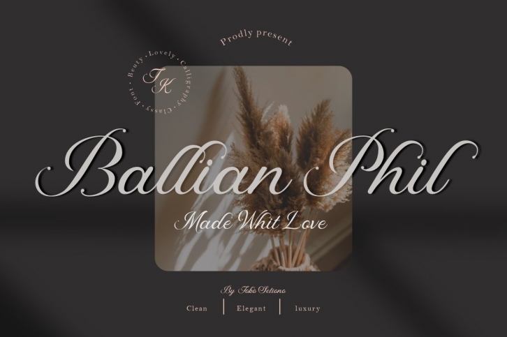 Ballian Phil, A Calligraphy Font Download