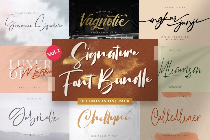 Signature Bundle Vol 2 Font Download