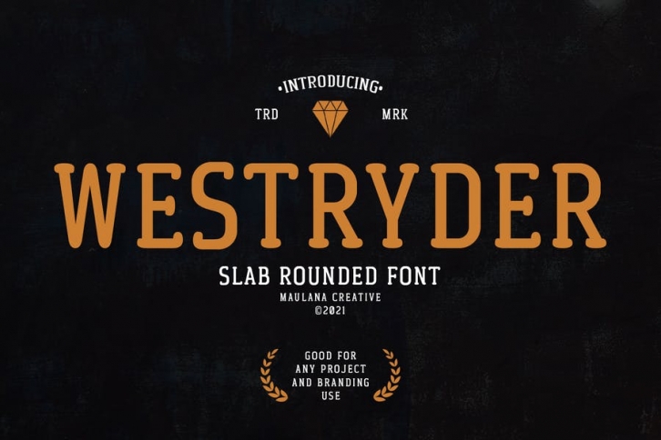 Westryder Slab Rounded Serif Font Font Download