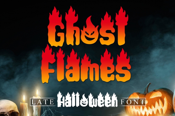 Ghost Flames Font Download