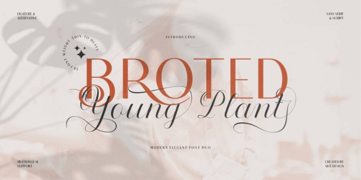 Broted Young Plant Font Download