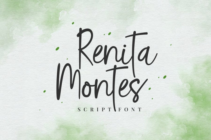 Renita Montes Signature Font Font Download