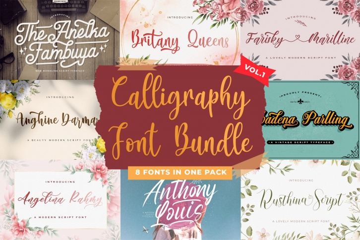 Calligraphy Bundle Vol 1 Font Download