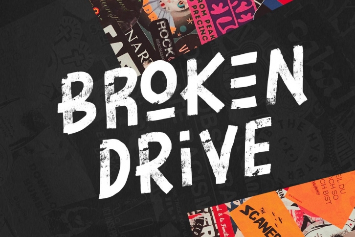 Broken Drive Font Download