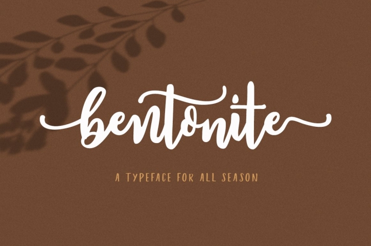 Bentonite Modern brush Font Download