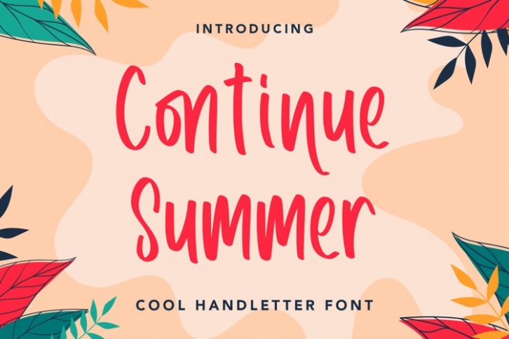 Continue Summer Font Download