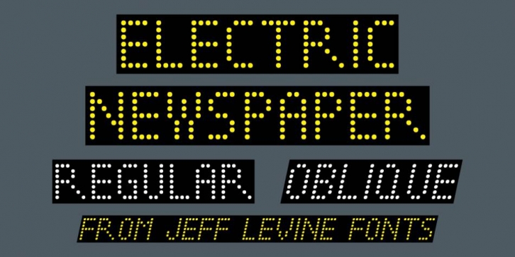 Electric Newspaper JNL Font Download