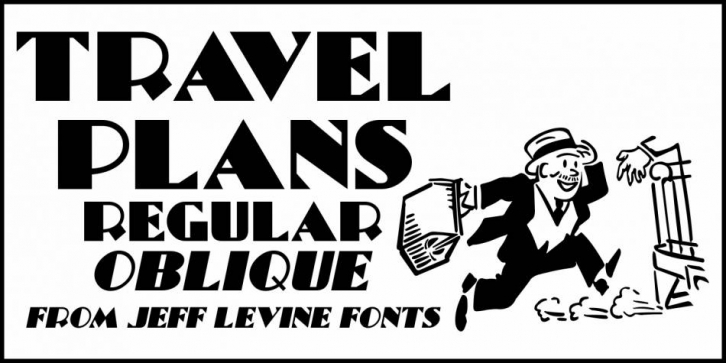 Travel Plans JNL Font Download