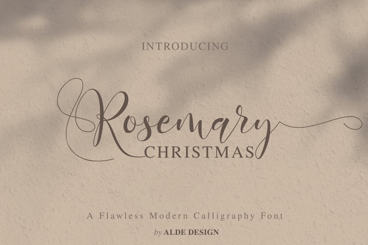Rosemary Christmas Font Download