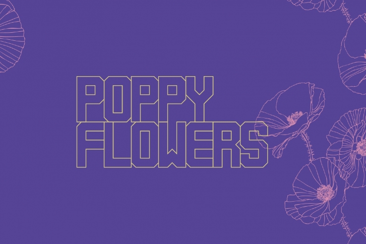 Poppy Flowers Font Download