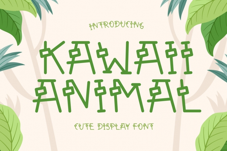 Kawaii Animal Font Download