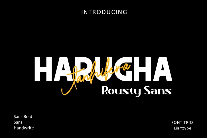 Harugha Jhanifera Rousty Font Download