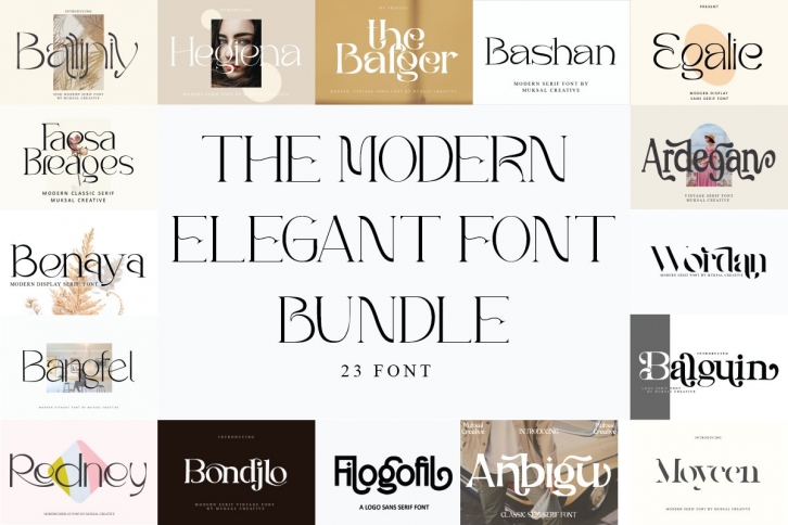 The Modern Elegant Bundle Font Download