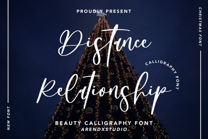 Distance Relationship - Beauty Calligraphy Font Font Download