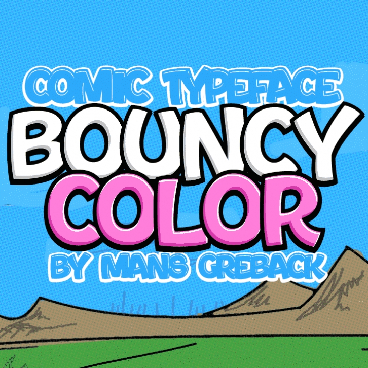 Bouncy White Font Download