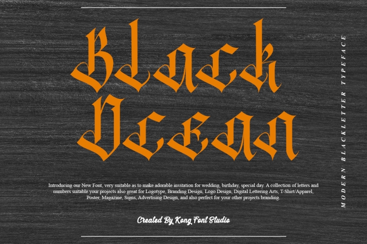 Black Ocea Font Download