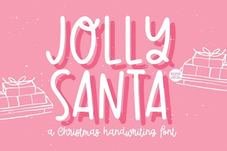 JOLLY SANTA Christmas Handwriting Font Download