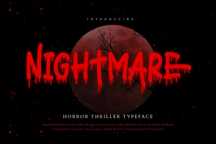 Nightmare Thriller Business Font Font Download