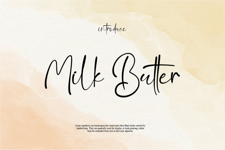 Milk Butter Font Download