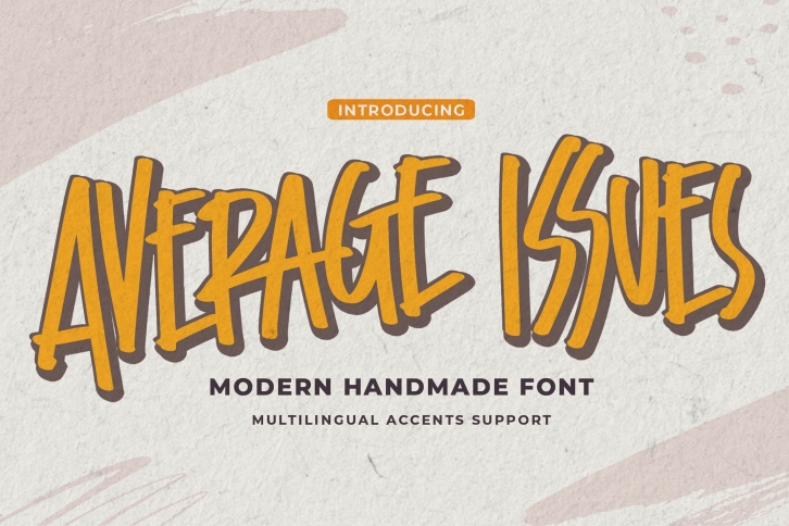 Average Issues -Modern Handmade Font Download