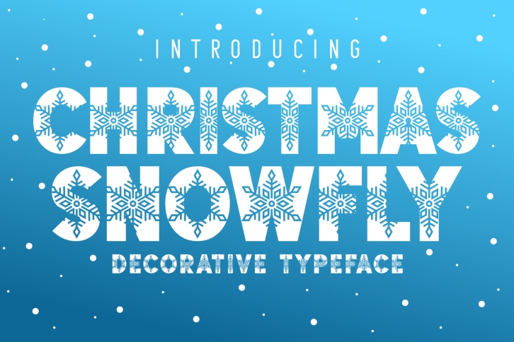 Christmas Snowfly Font Download