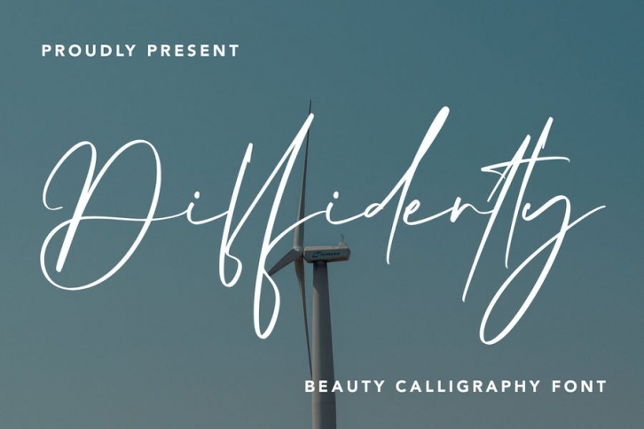 Diffidently - Beauty Calligraphy Font Font Download