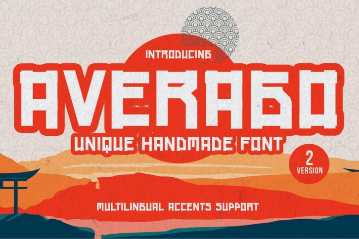 Averago - Unique Handmade Font Font Download