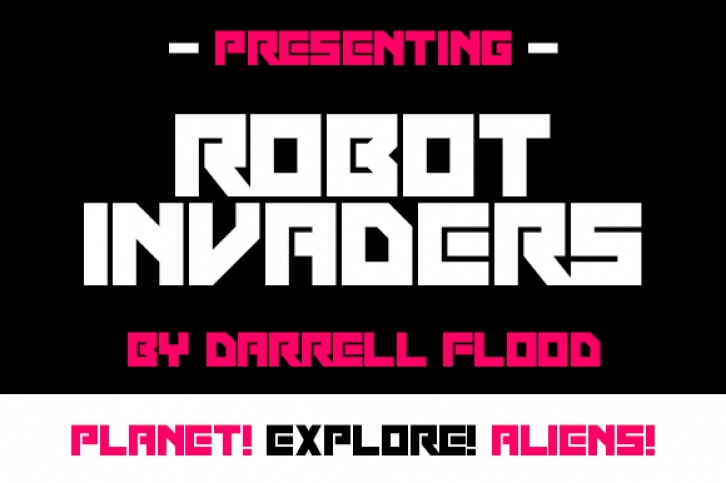 Robot Invaders Font Download