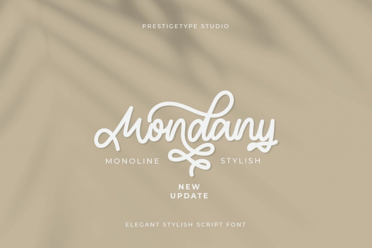 Mondany Stylish Monoline Font Download